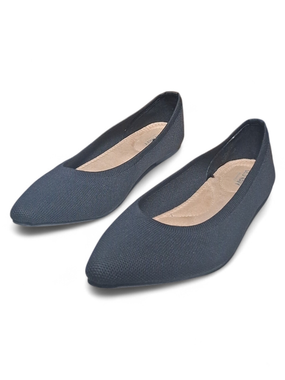 Old Navy Soft -Knit Pointed Toe Ballet Flats US Size 7 Black
